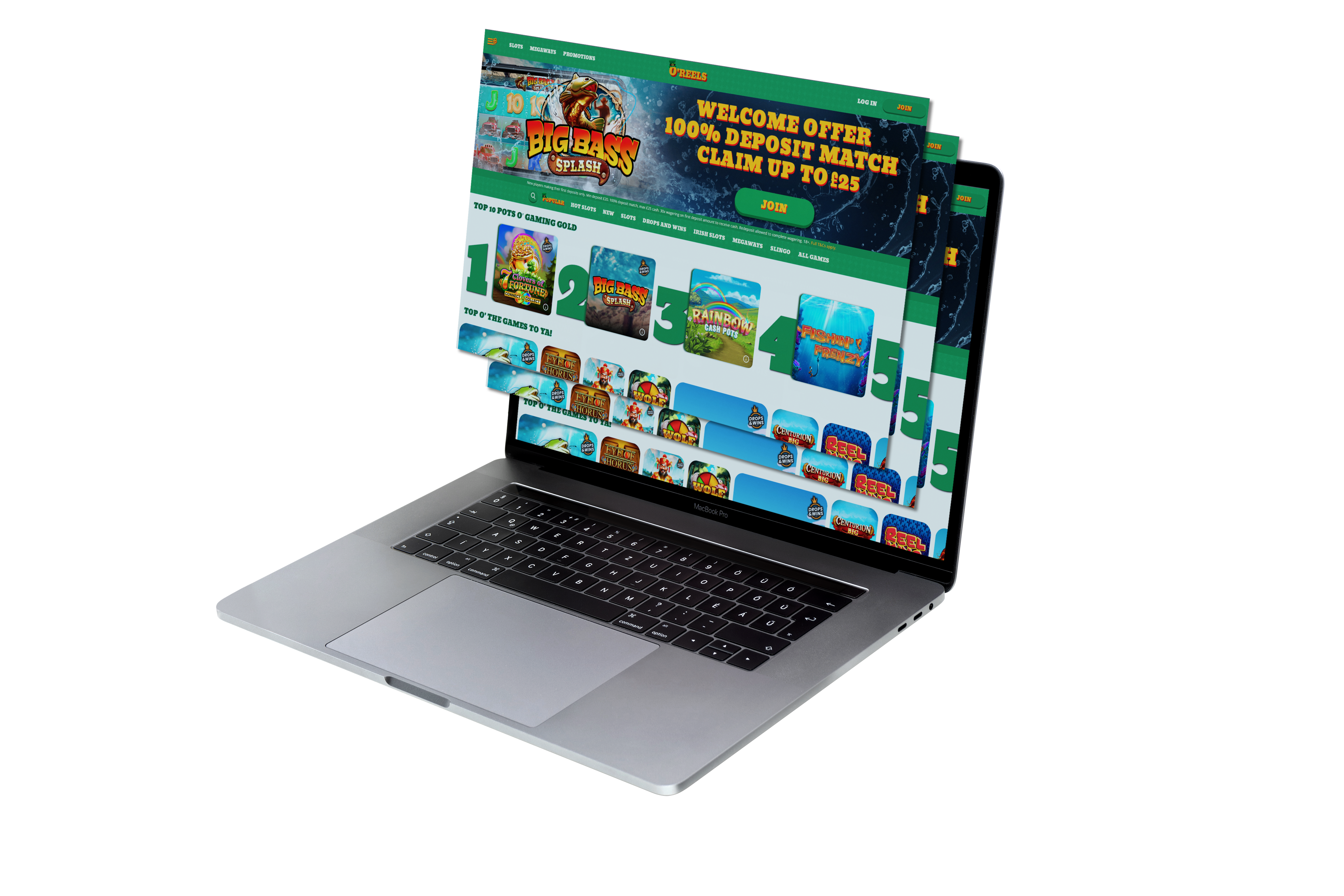 O'Reels oreels casino for uk players featuring big bass bonanza and book of dead slots